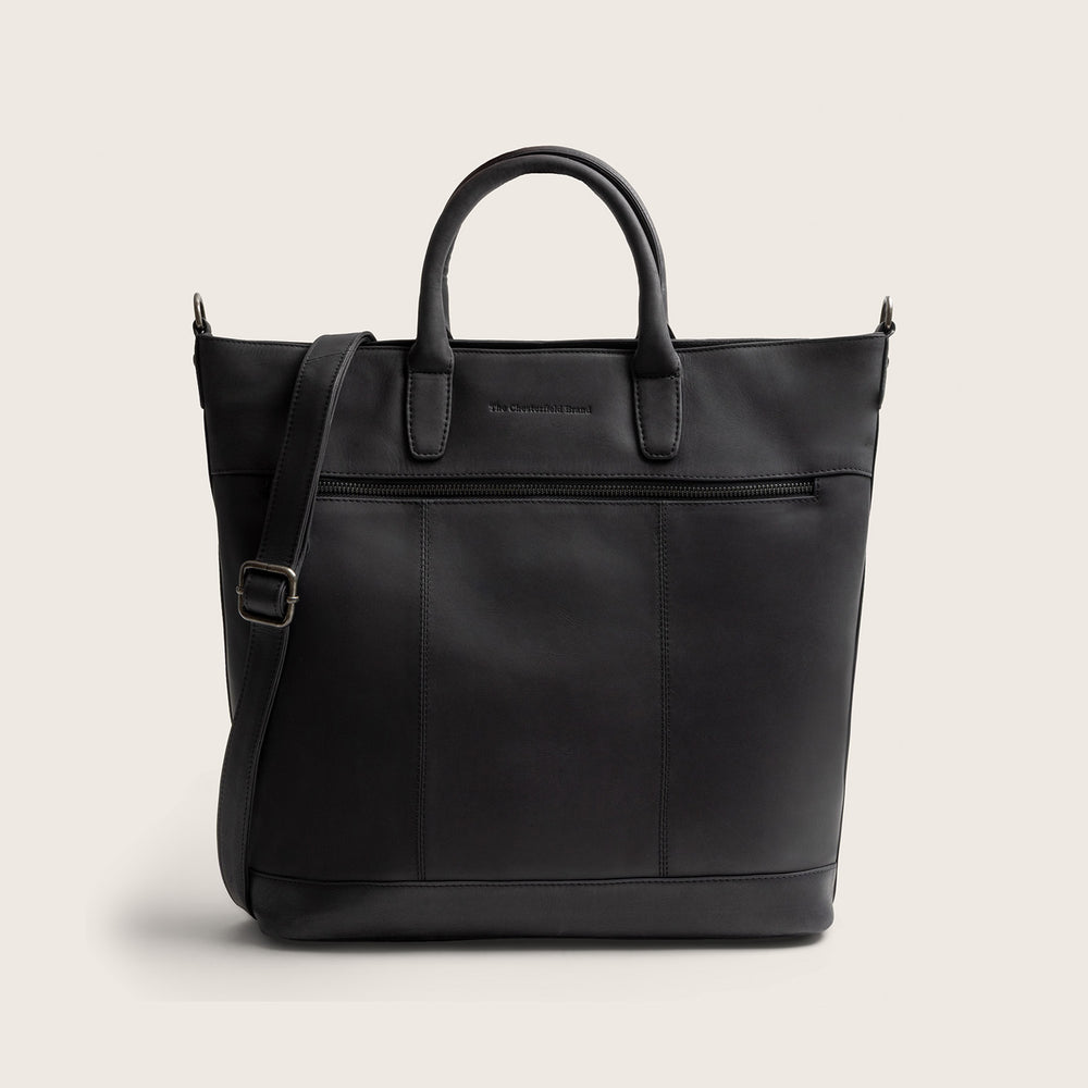 Sac Cabas en Cuir Noir Westbrook