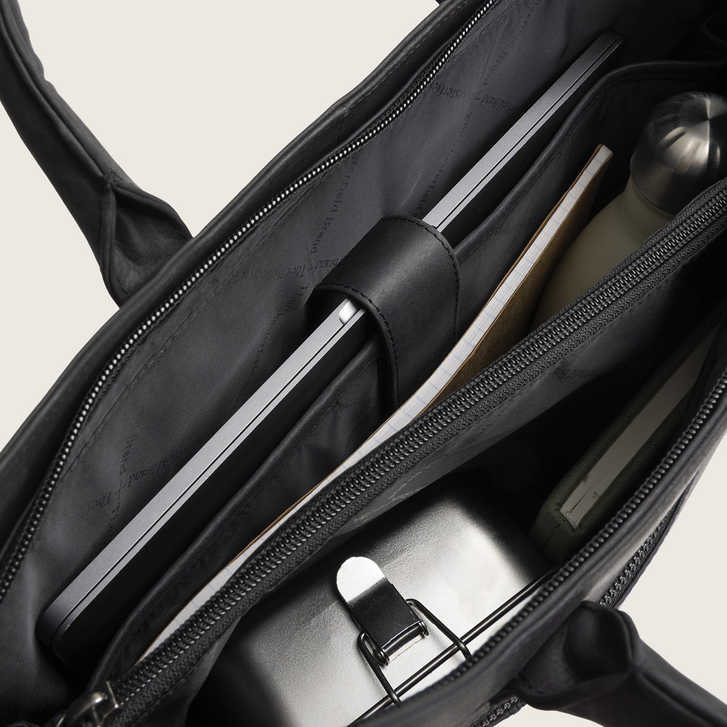 Leder Shopper Schwarz Westbrook