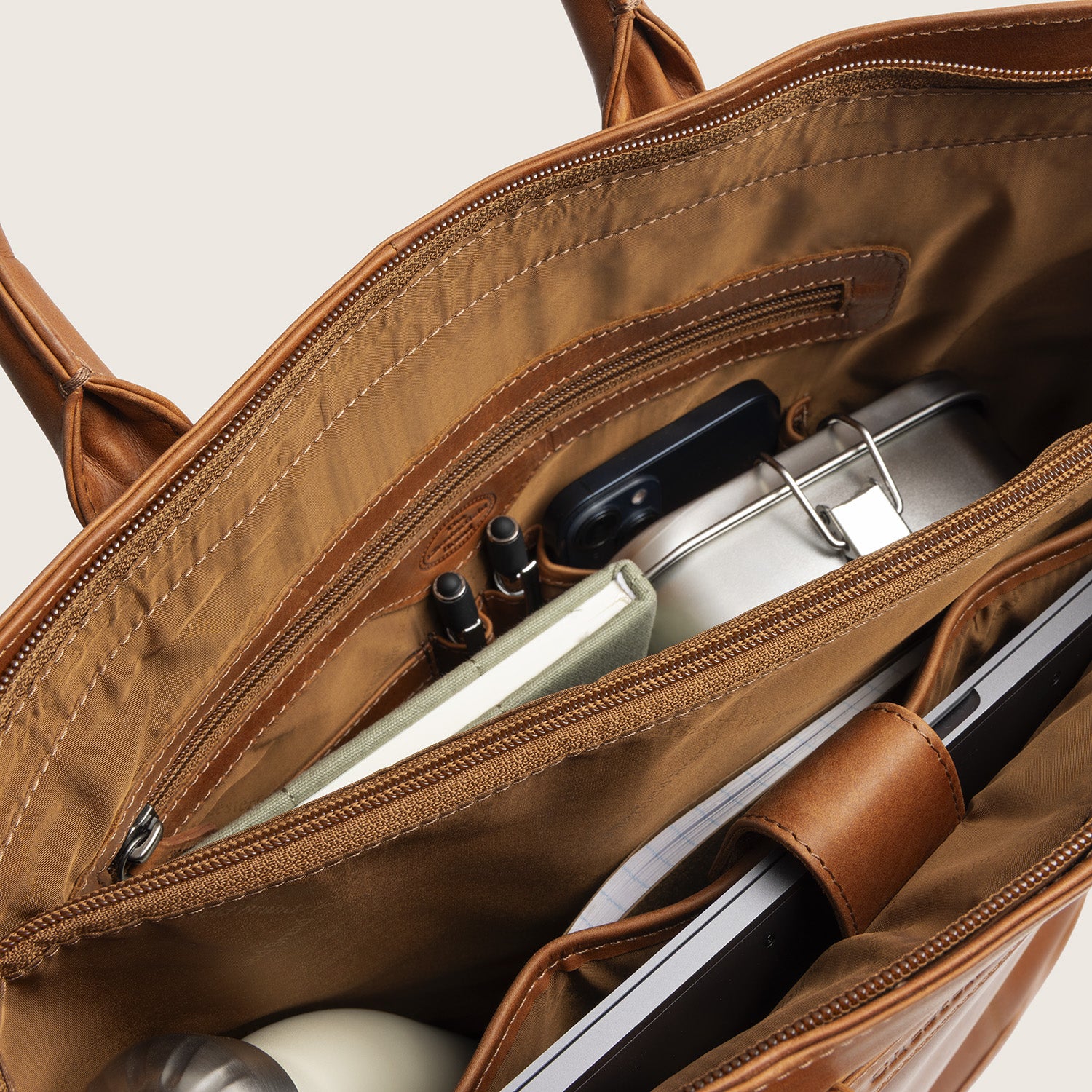 Leren Shopper Cognac Westbrook