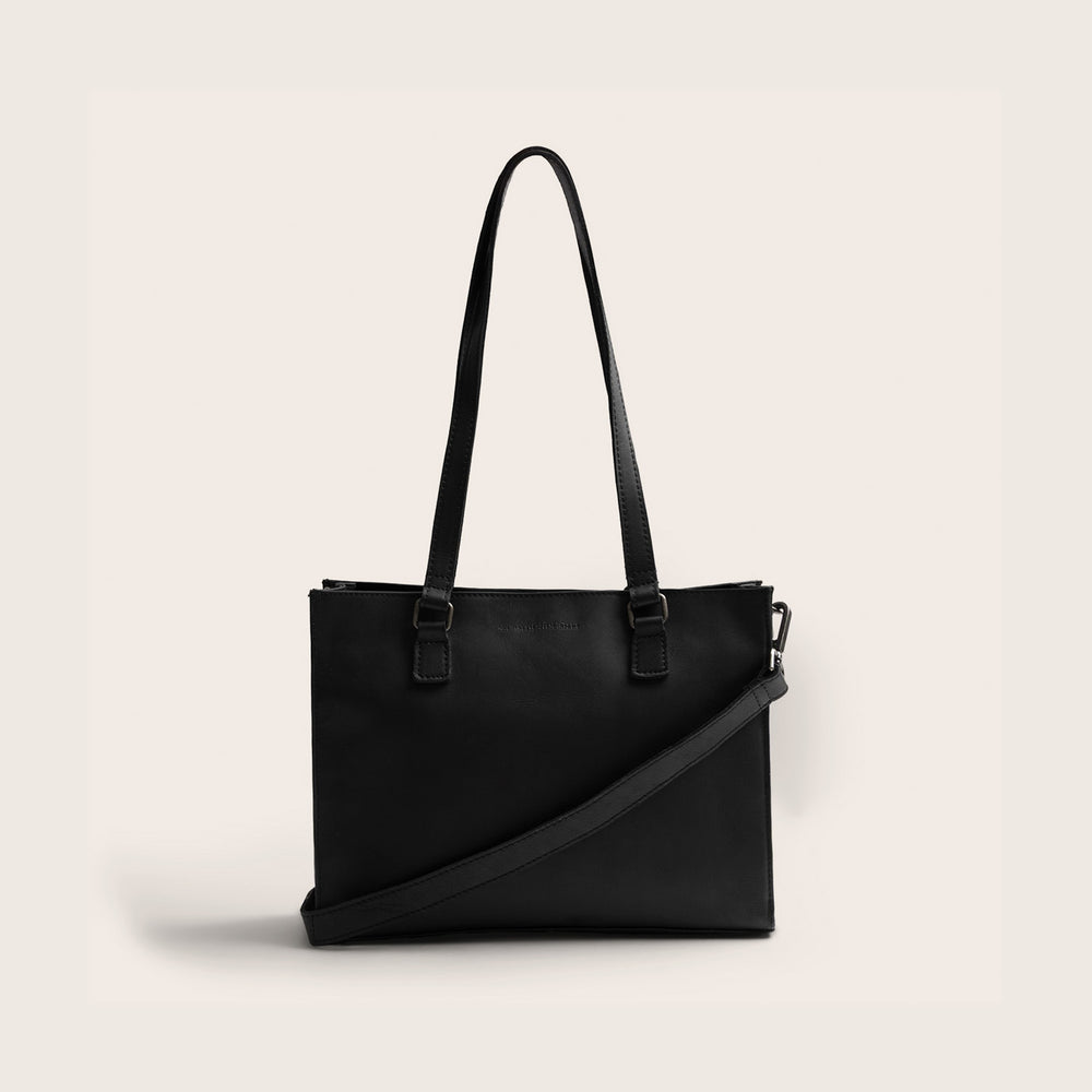 Sac Cabas en Cuir Noir Ellsworth