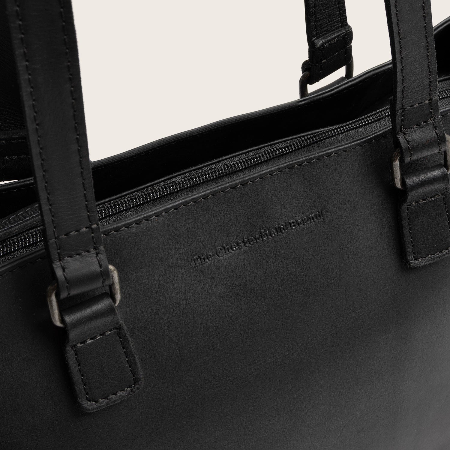 Leder Shopper Schwarz Ellsworth