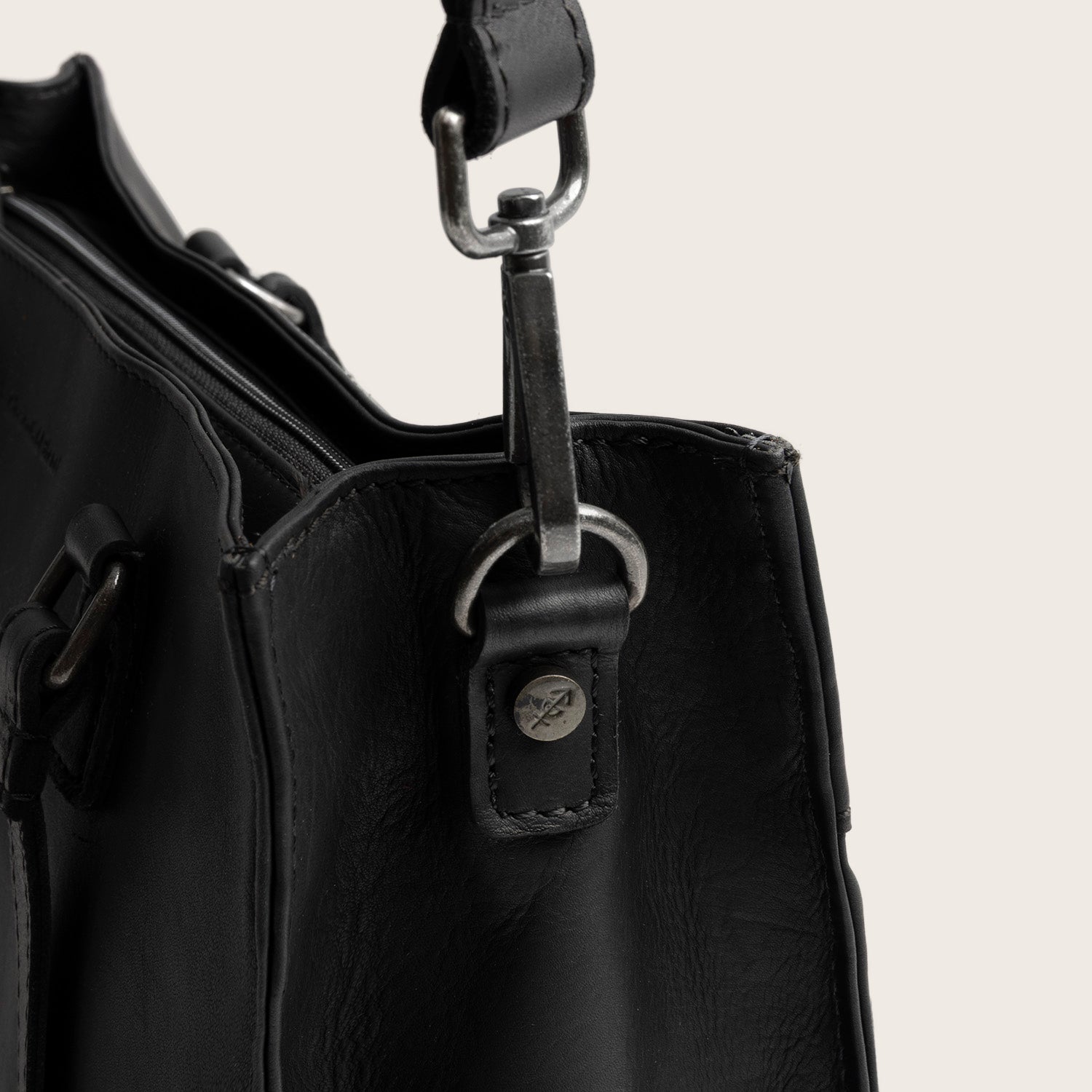 Leder Shopper Schwarz Ellsworth
