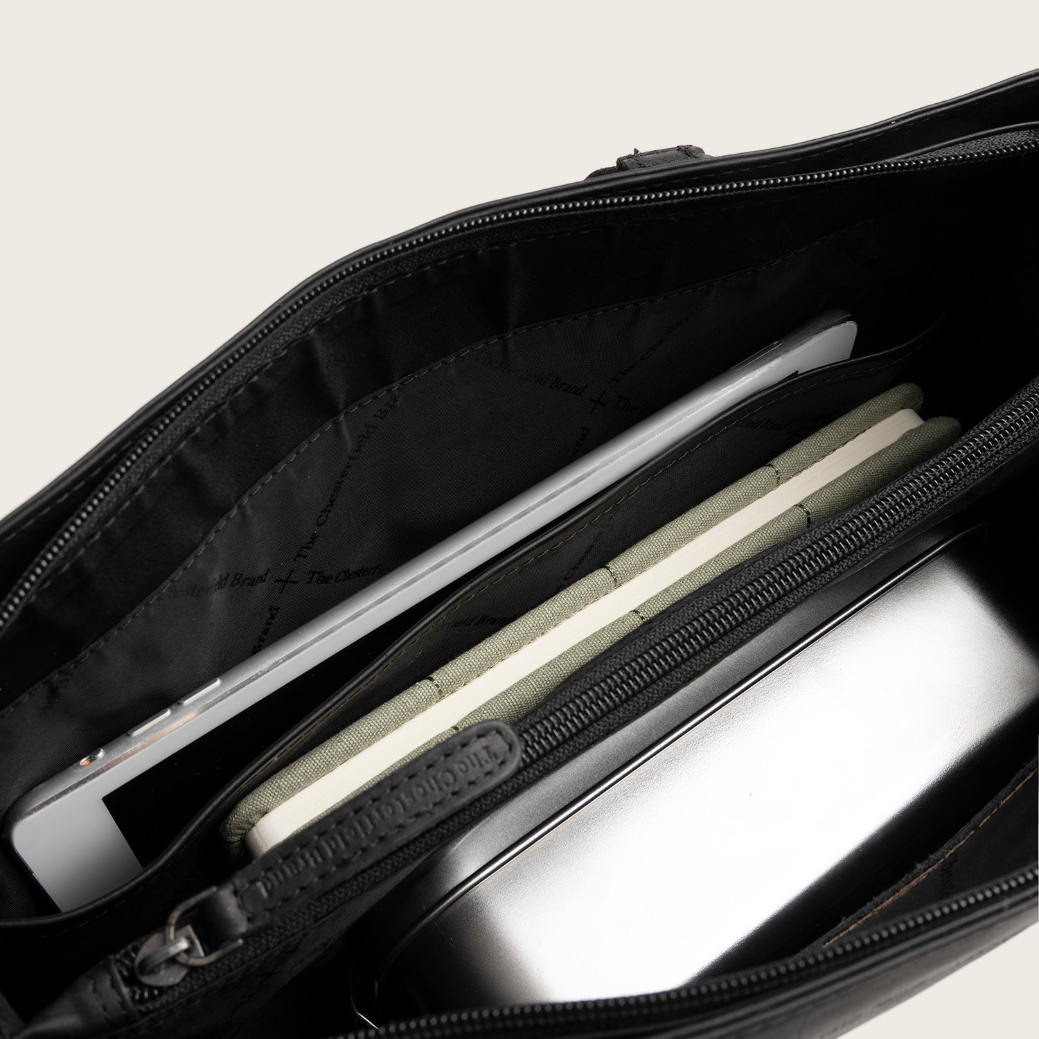Leder Shopper Schwarz Ellsworth