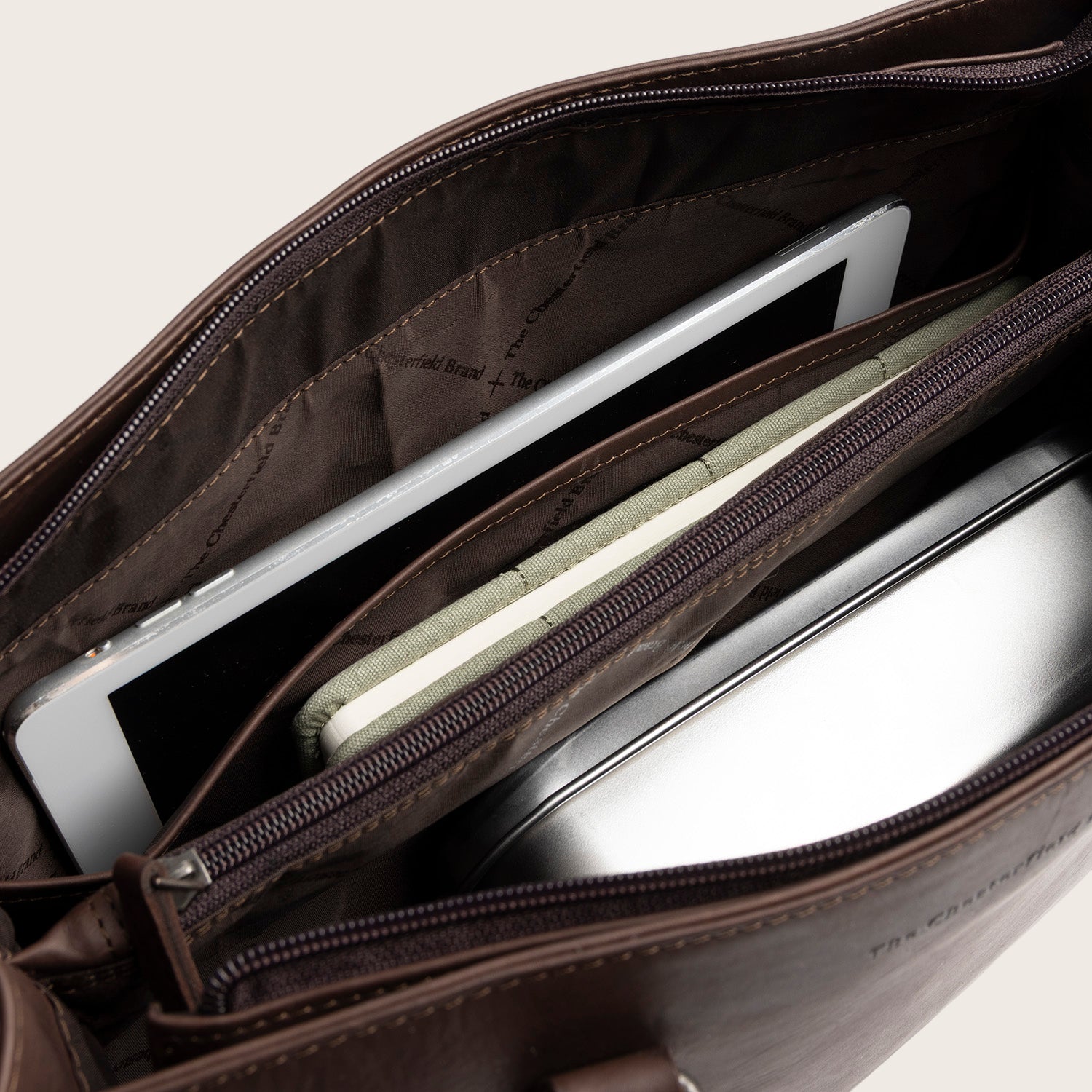 Leder Shopper Braun Ellsworth