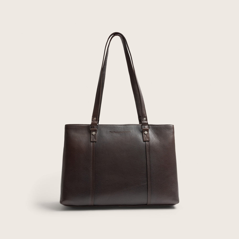 Sac Cabas en Cuir Marron Alverino