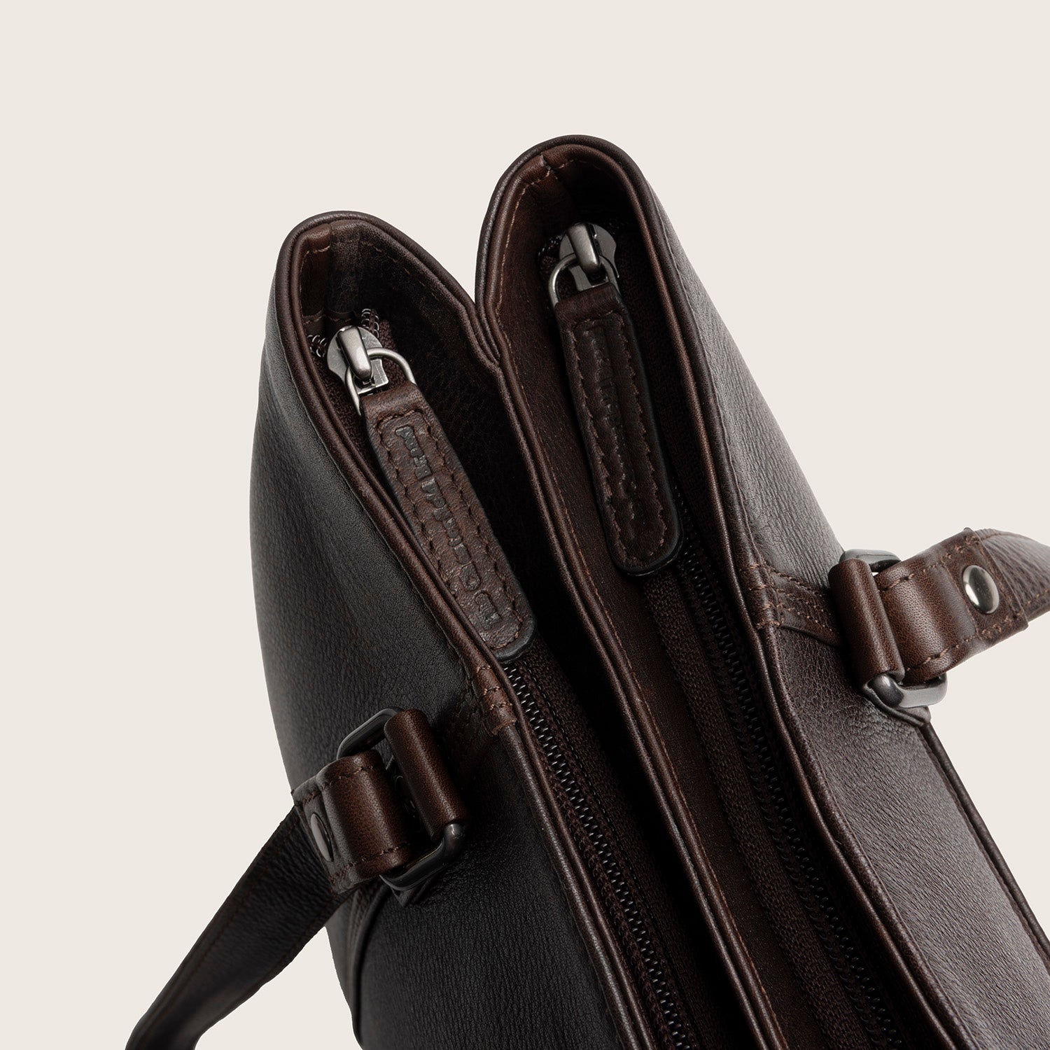 Leder Shopper Braun Alverino