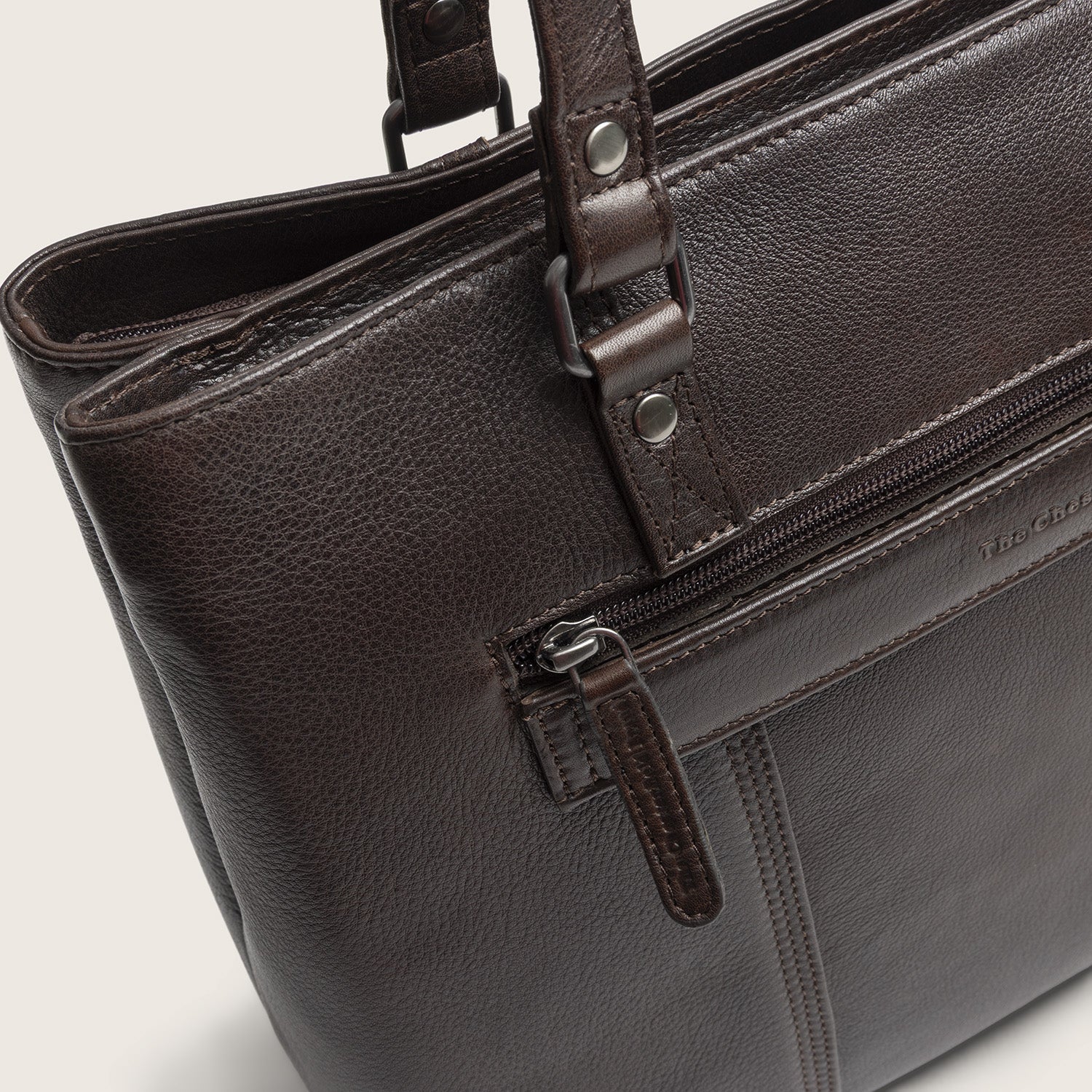 Leder Shopper Braun Alverino