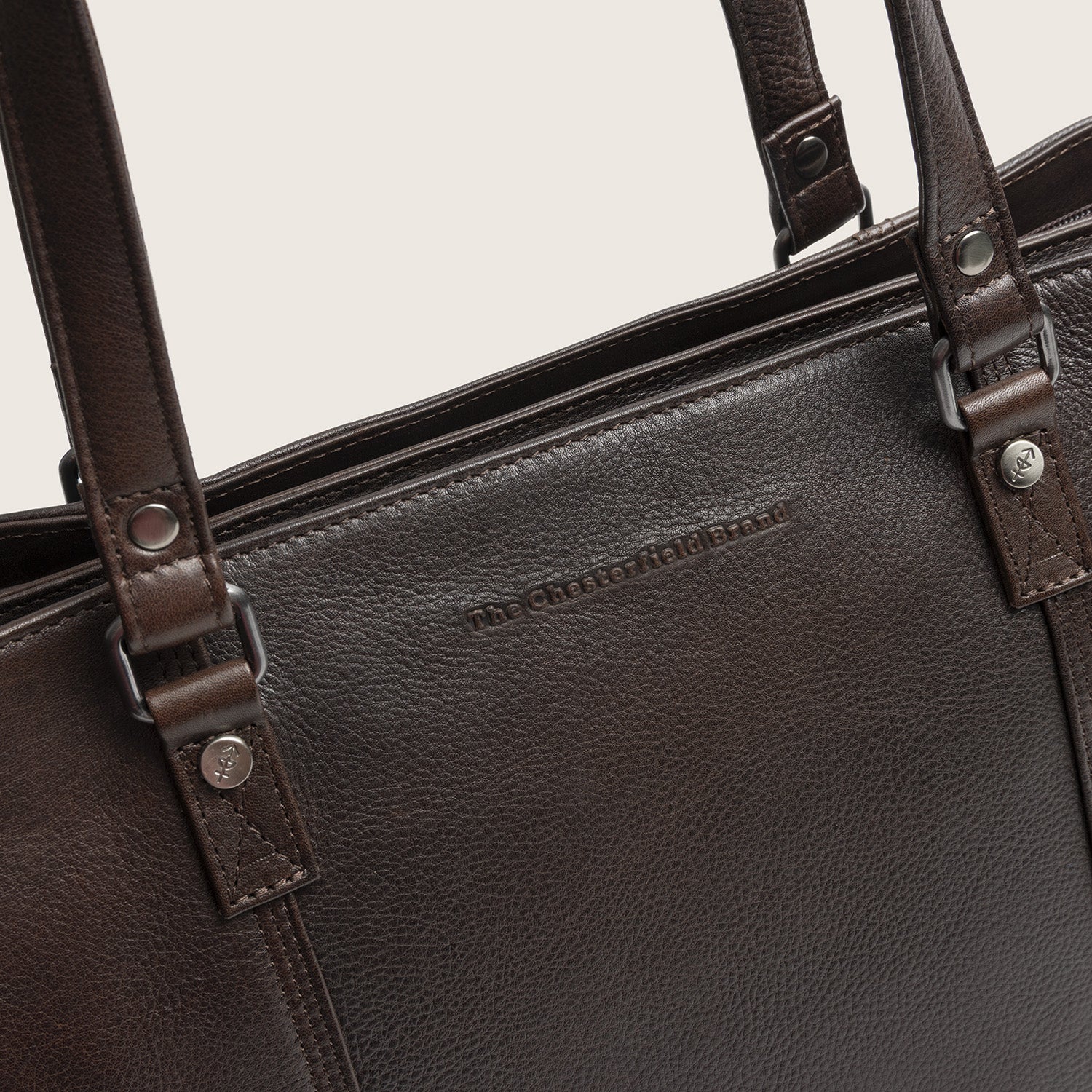 Leder Shopper Braun Alverino