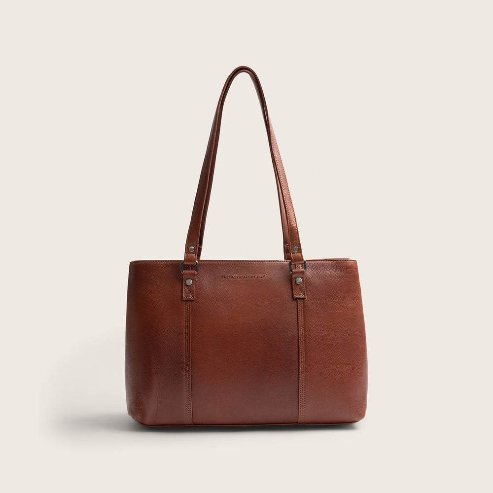 Sac Cabas en Cuir Cognac Alverino