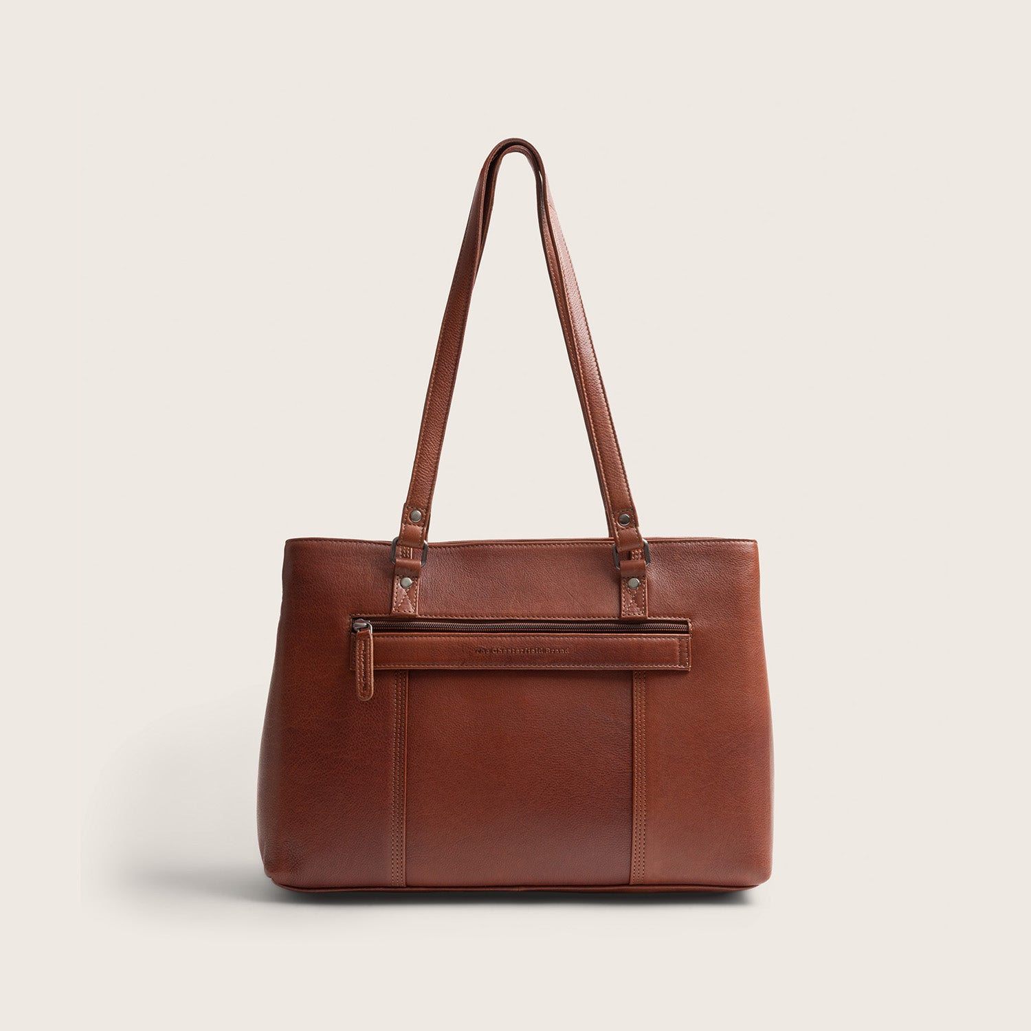 Sac Cabas en Cuir Cognac Alverino