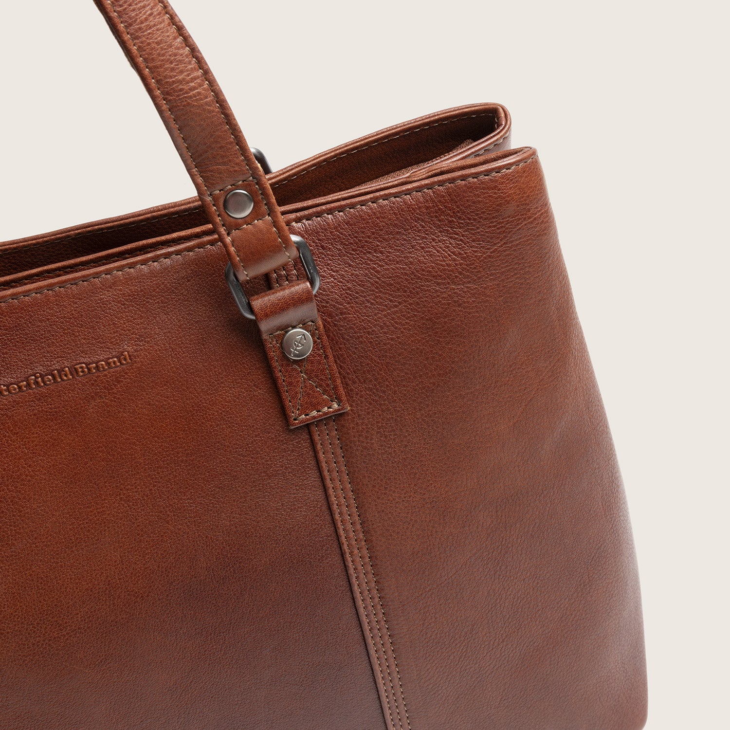 Sac Cabas en Cuir Cognac Alverino