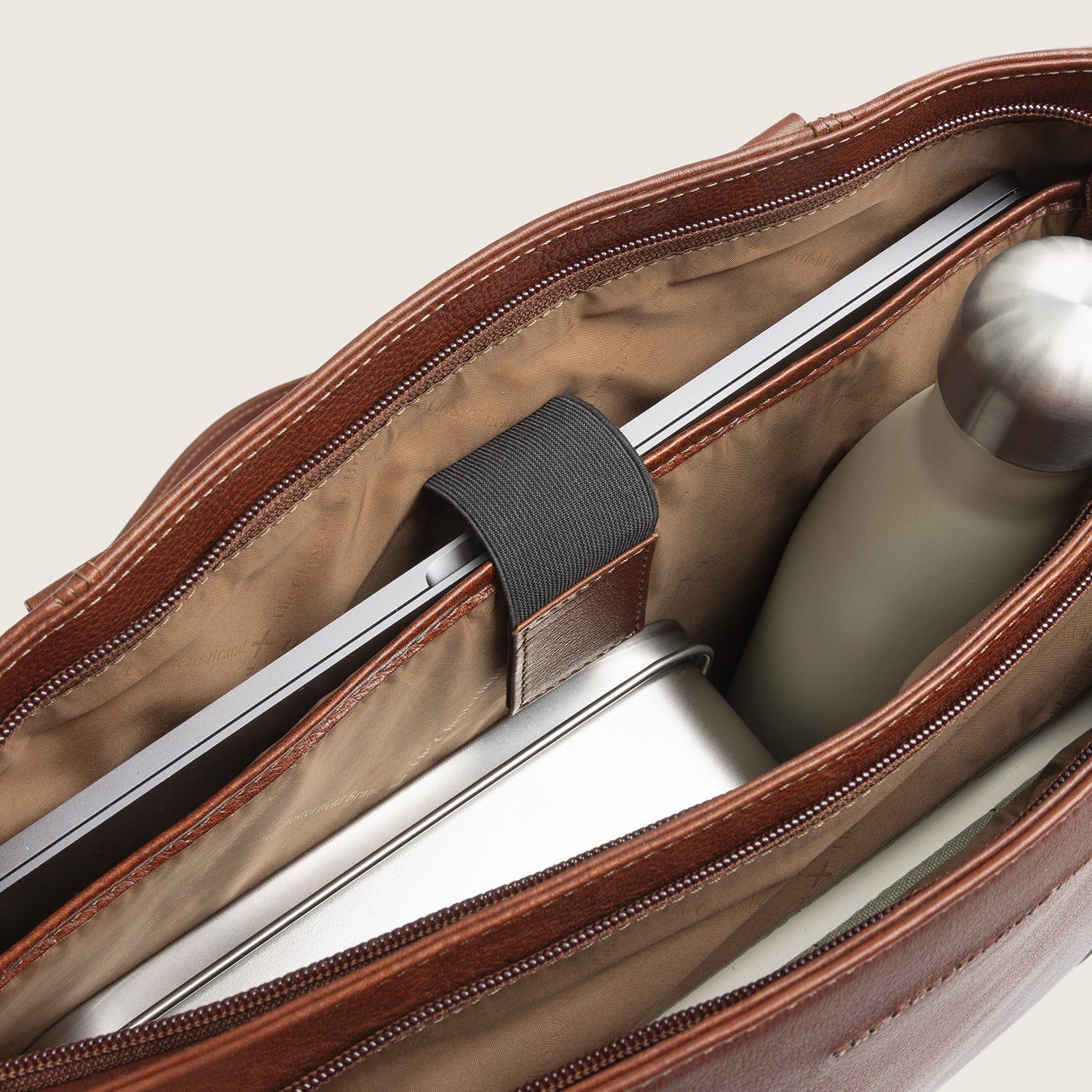Sac Cabas en Cuir Cognac Alverino
