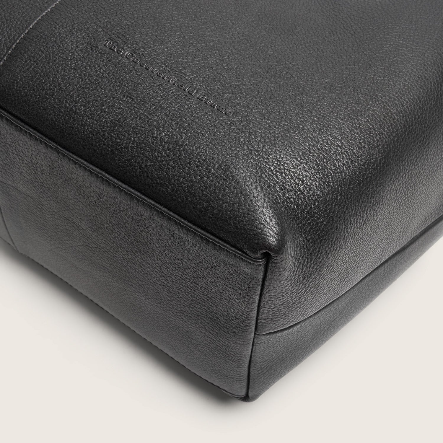 Leder Shopper Schwarz Vespera