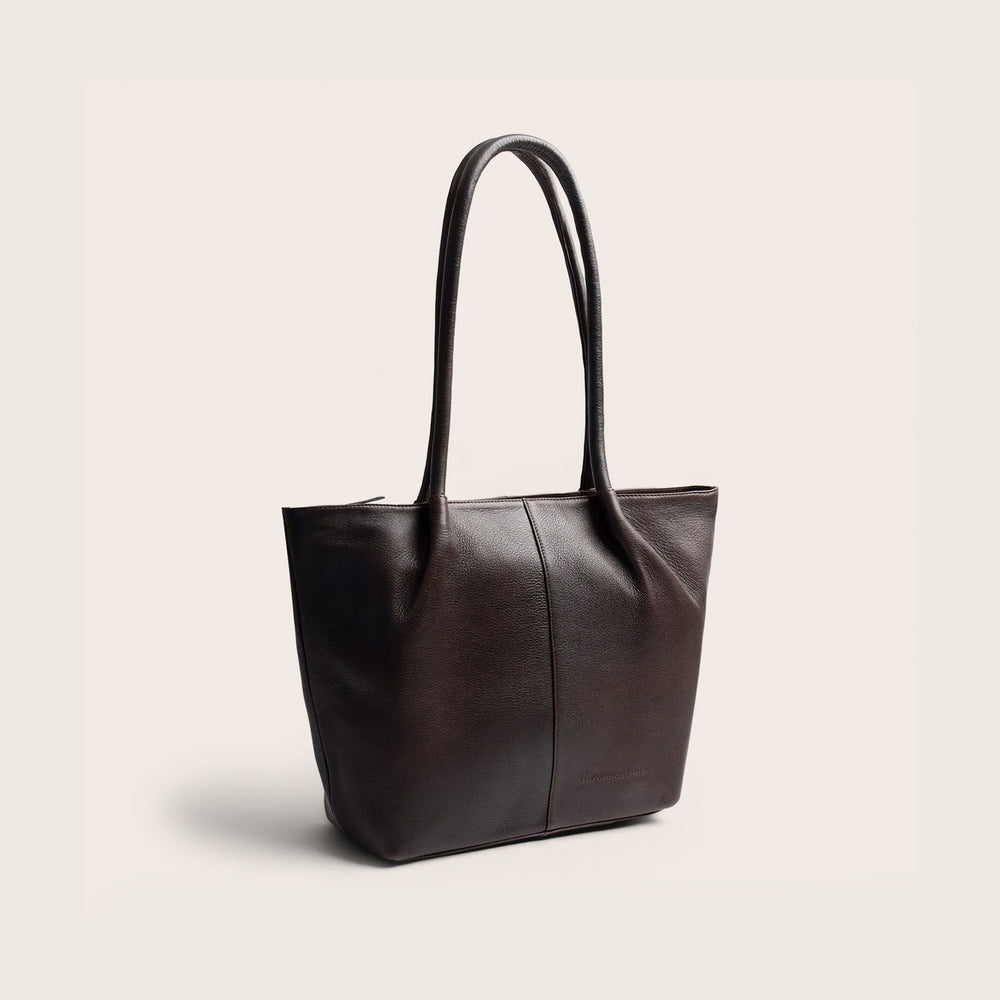 Sac Cabas en Cuir Marron Vespera