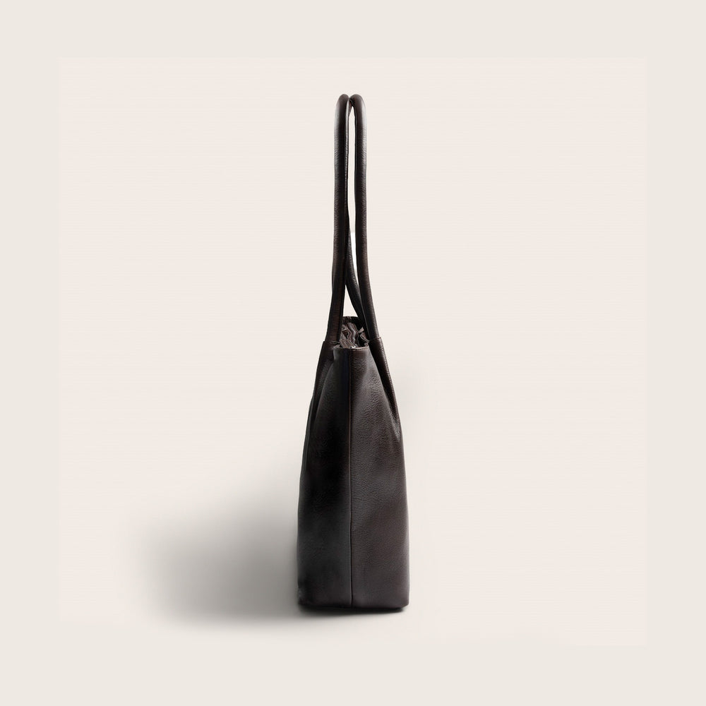 Sac Cabas en Cuir Marron Vespera