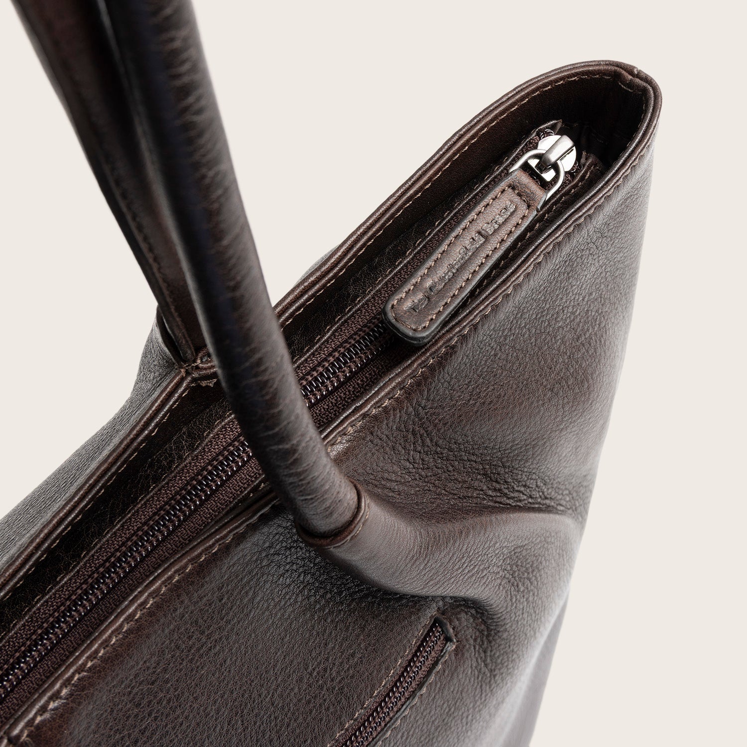 Sac Cabas en Cuir Marron Vespera