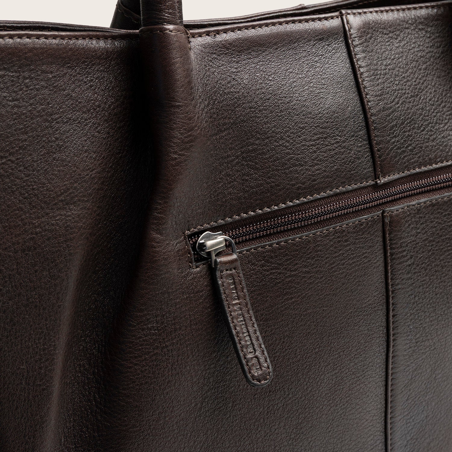 Sac Cabas en Cuir Marron Vespera