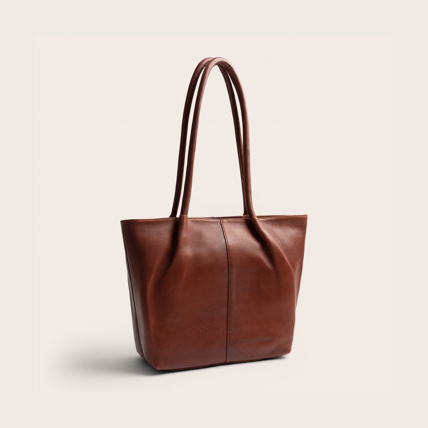 Sac Cabas en Cuir Cognac Vespera