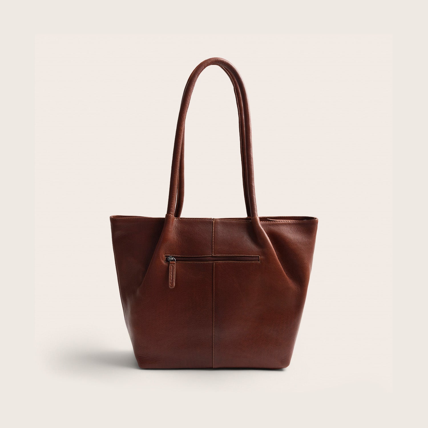 Sac Cabas en Cuir Cognac Vespera