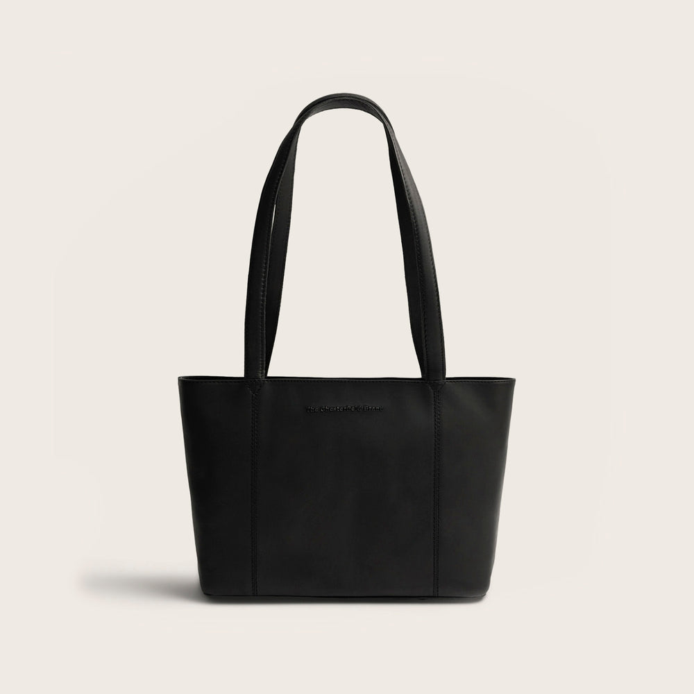 Sac Cabas en Cuir Noir Anira
