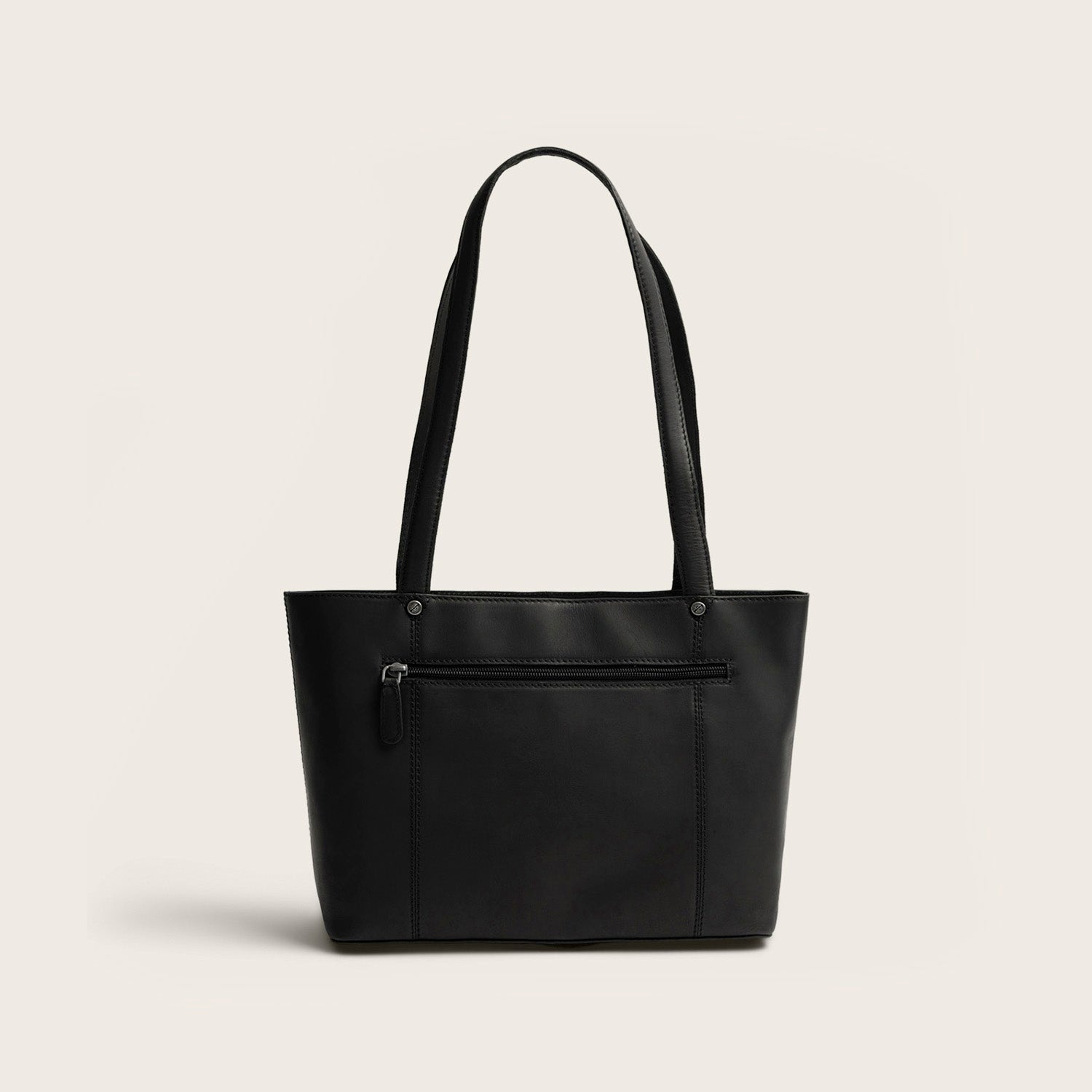 Sac Cabas en Cuir Noir Anira