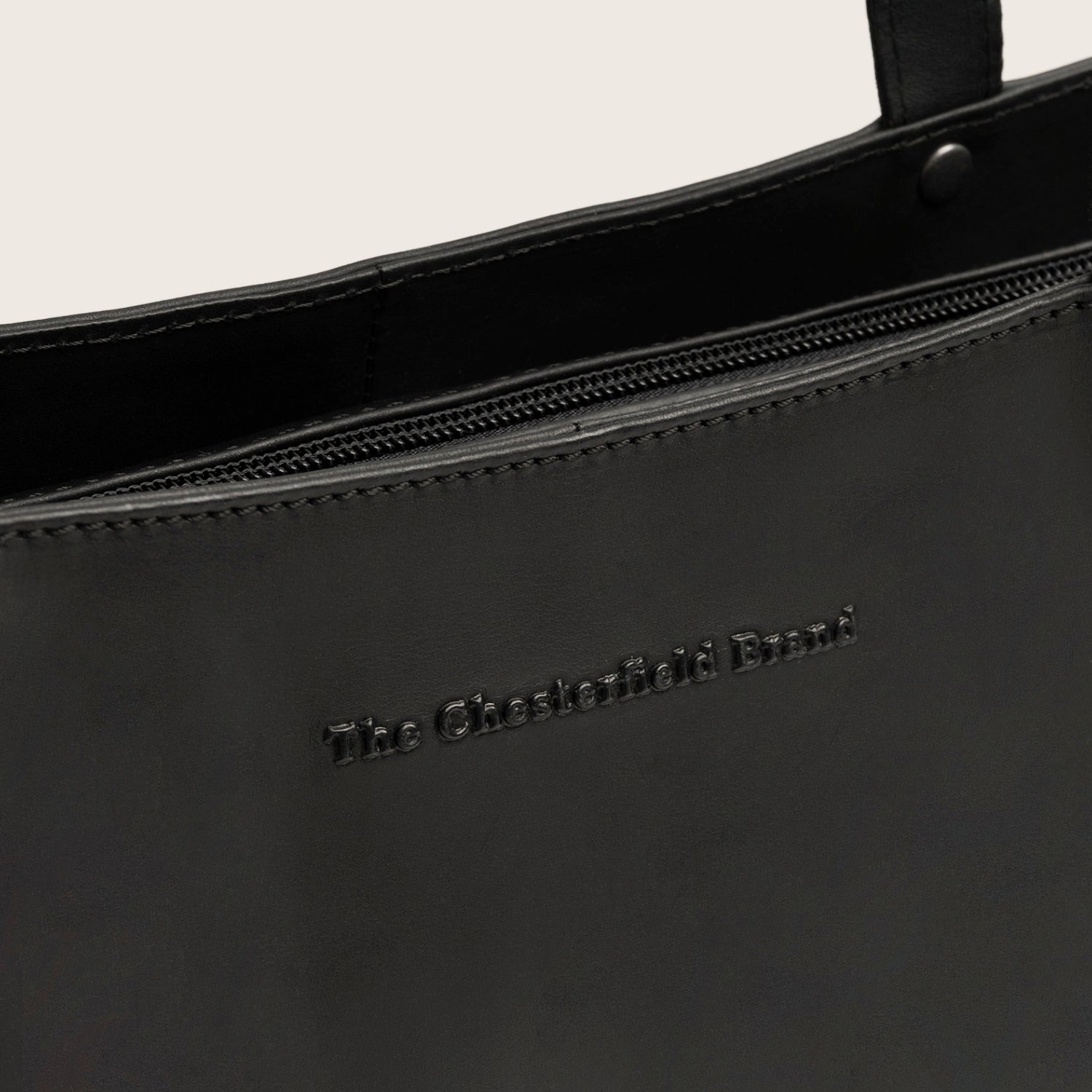 Sac Cabas en Cuir Noir Anira