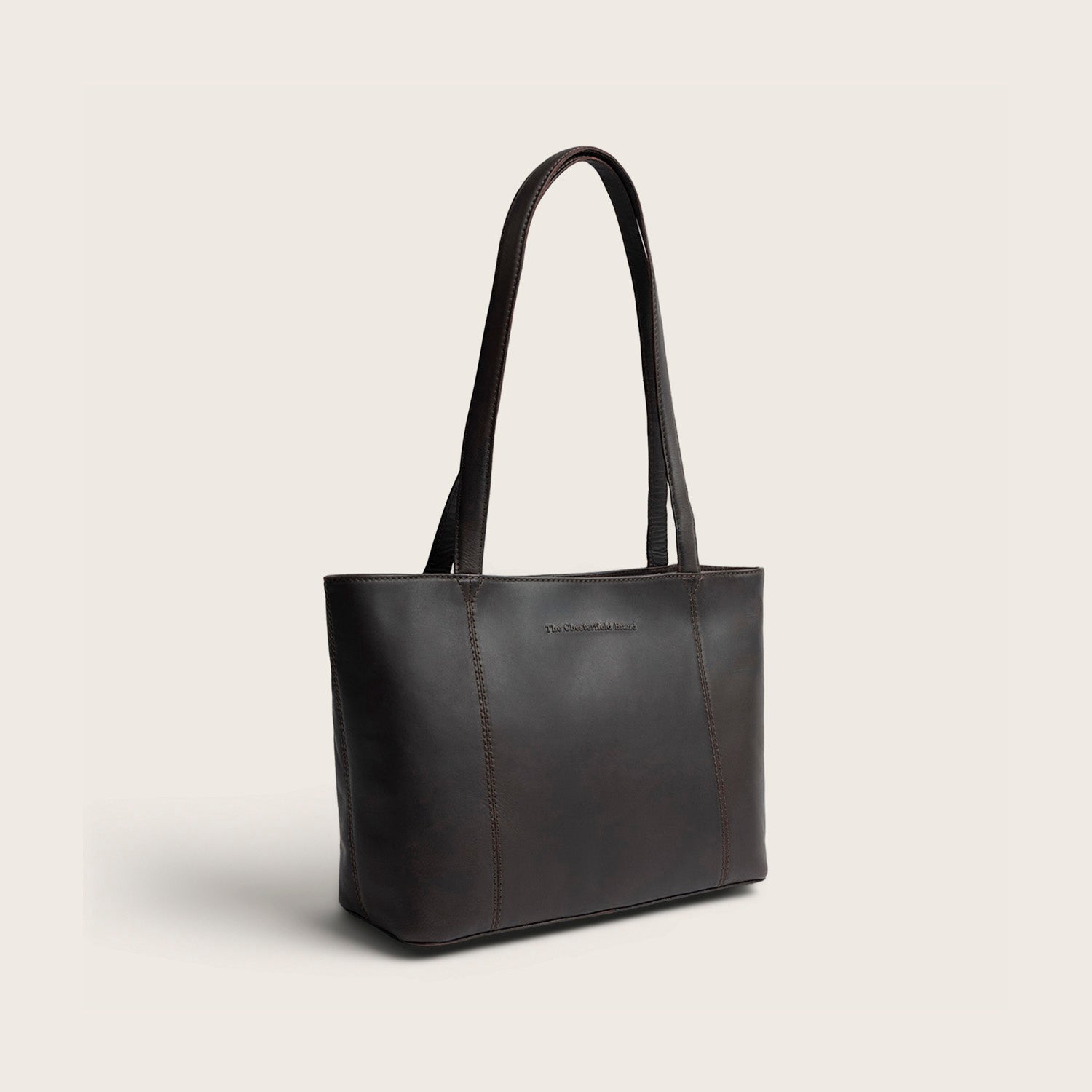 Sac Cabas en Cuir Marron Anira