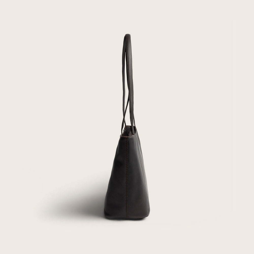 Sac Cabas en Cuir Marron Anira