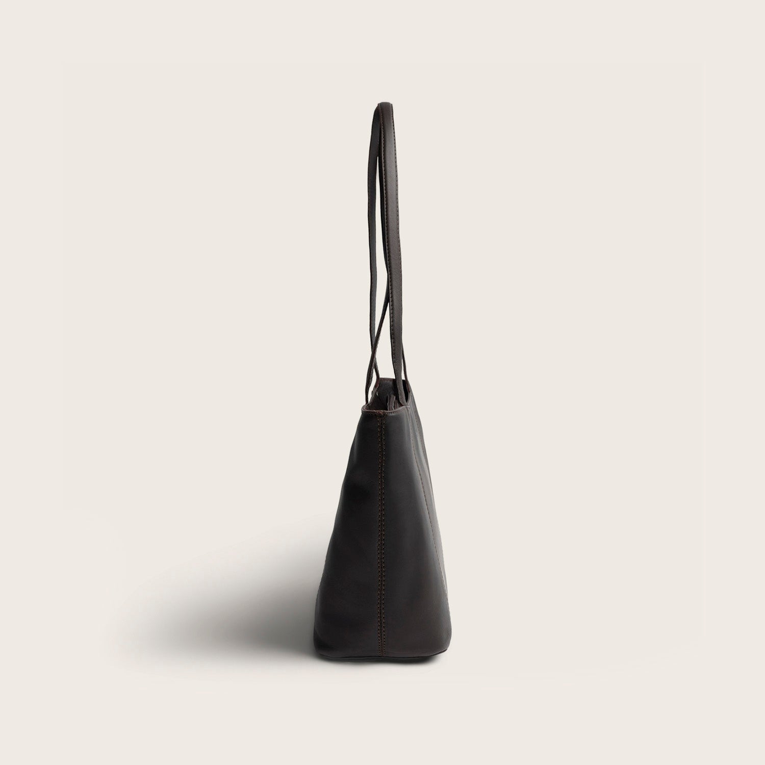 Sac Cabas en Cuir Marron Anira