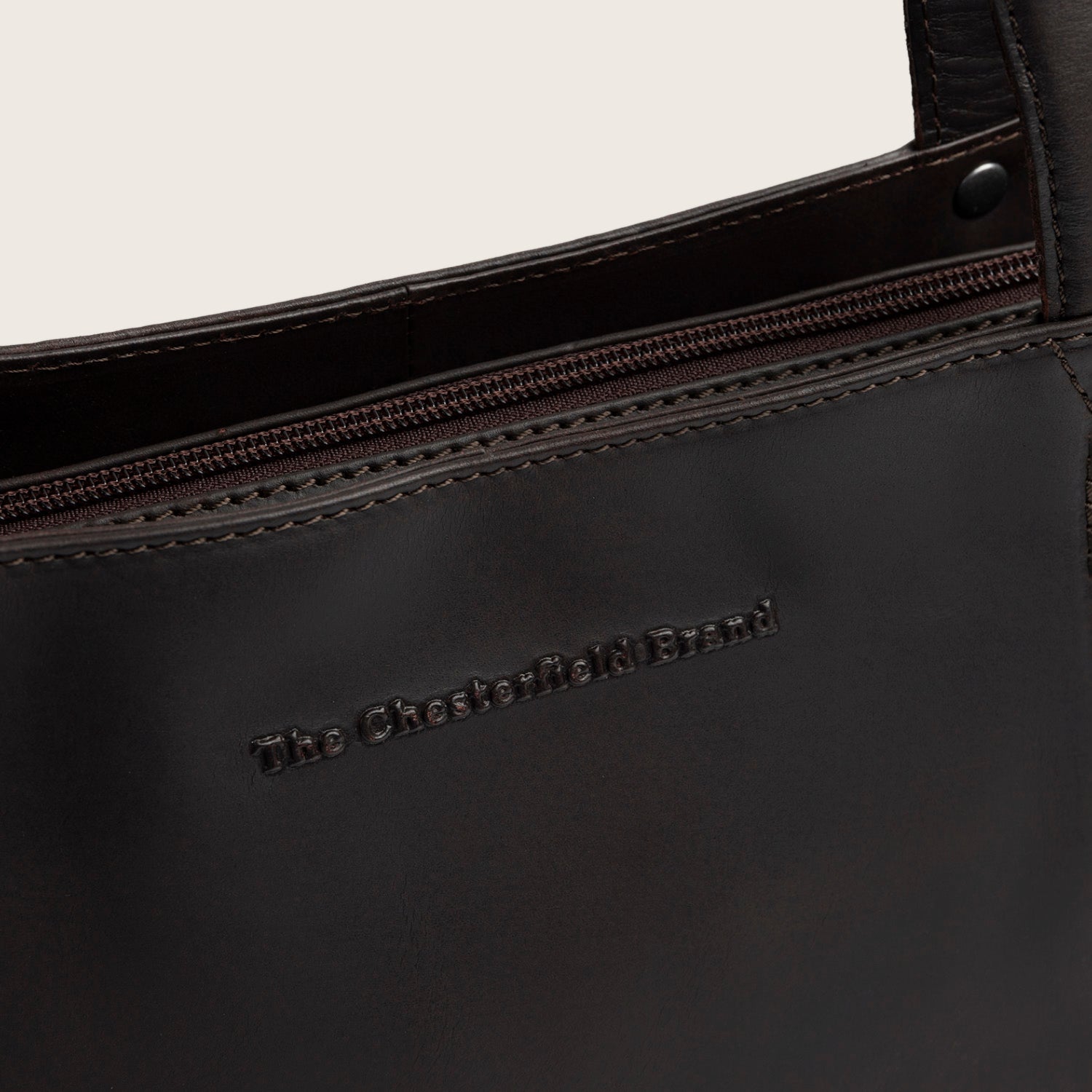 Sac Cabas en Cuir Marron Anira
