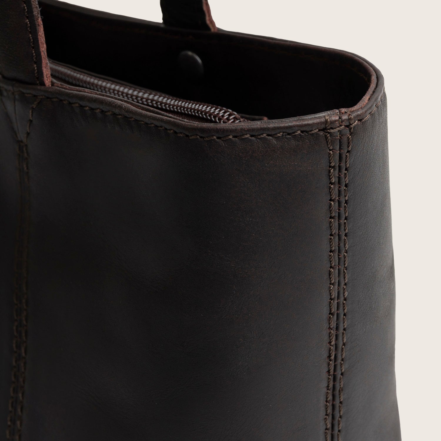 Sac Cabas en Cuir Marron Anira