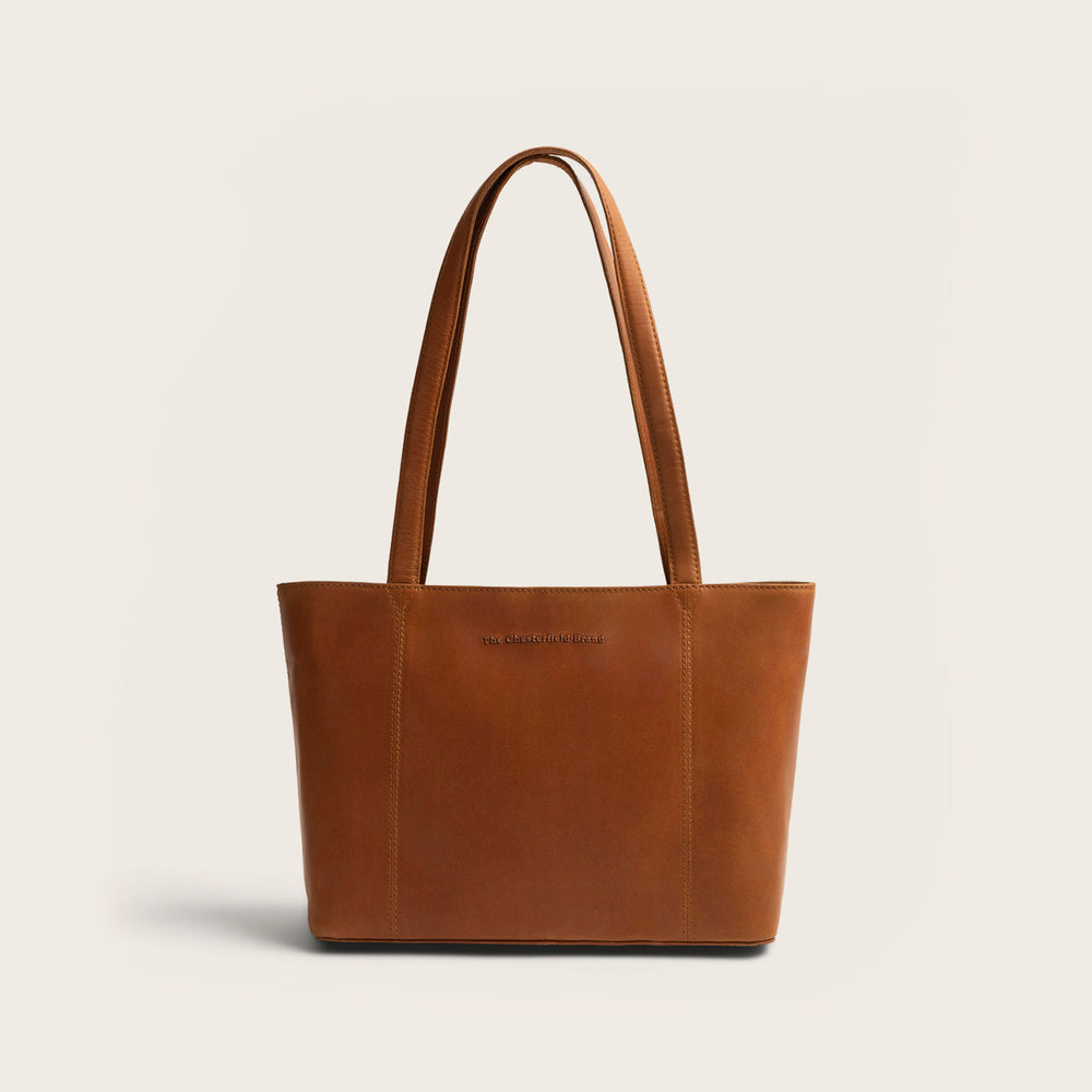 Sac Cabas en Cuir Cognac Anira