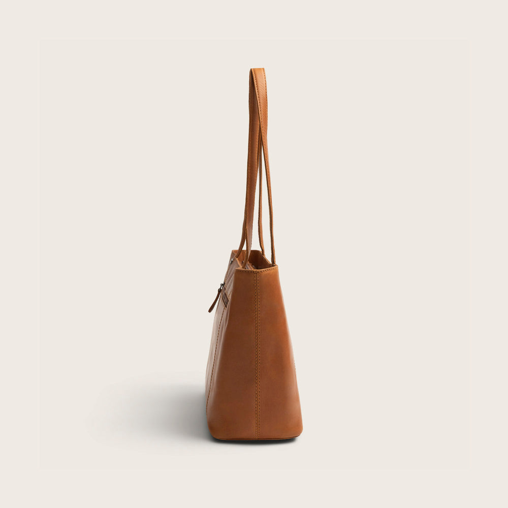Sac Cabas en Cuir Cognac Anira