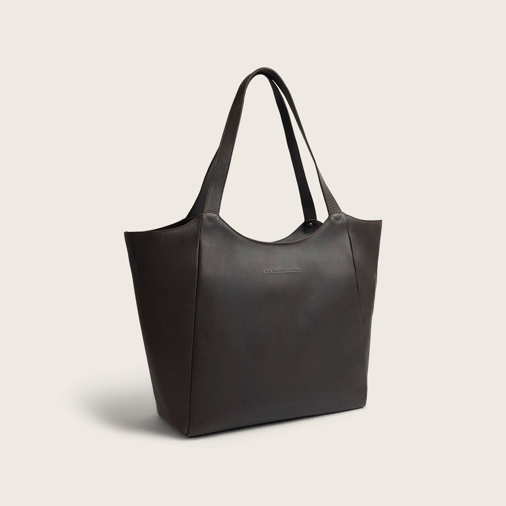 Sac Cabas en Cuir Marron Mireya