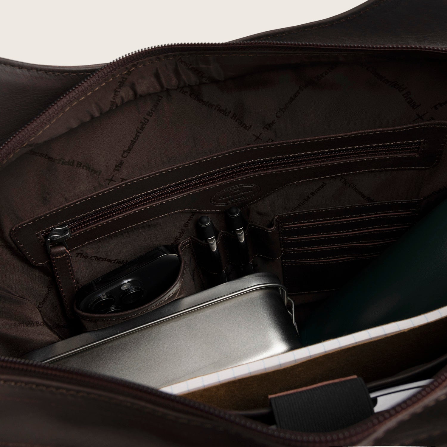 Sac Cabas en Cuir Marron Mireya