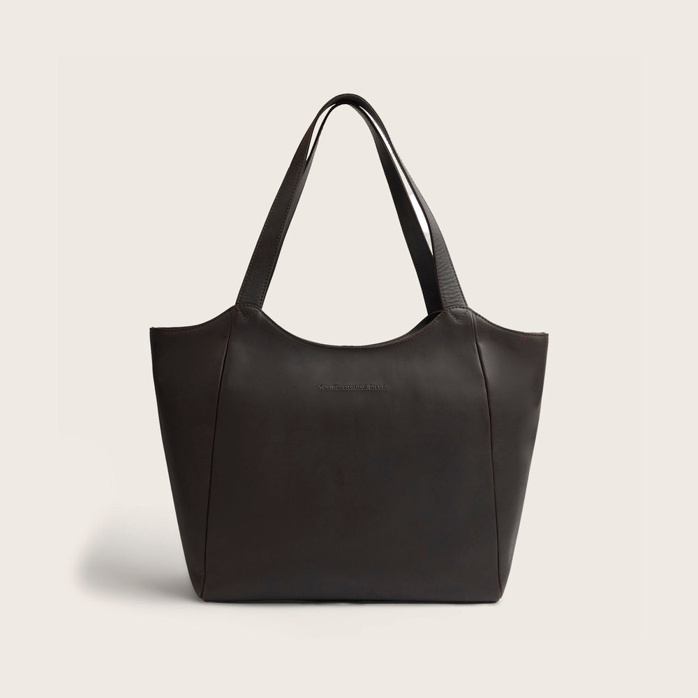 Sac Cabas en Cuir Marron Mireya