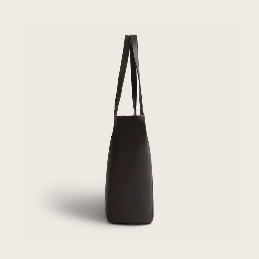 Sac Cabas en Cuir Marron Mireya