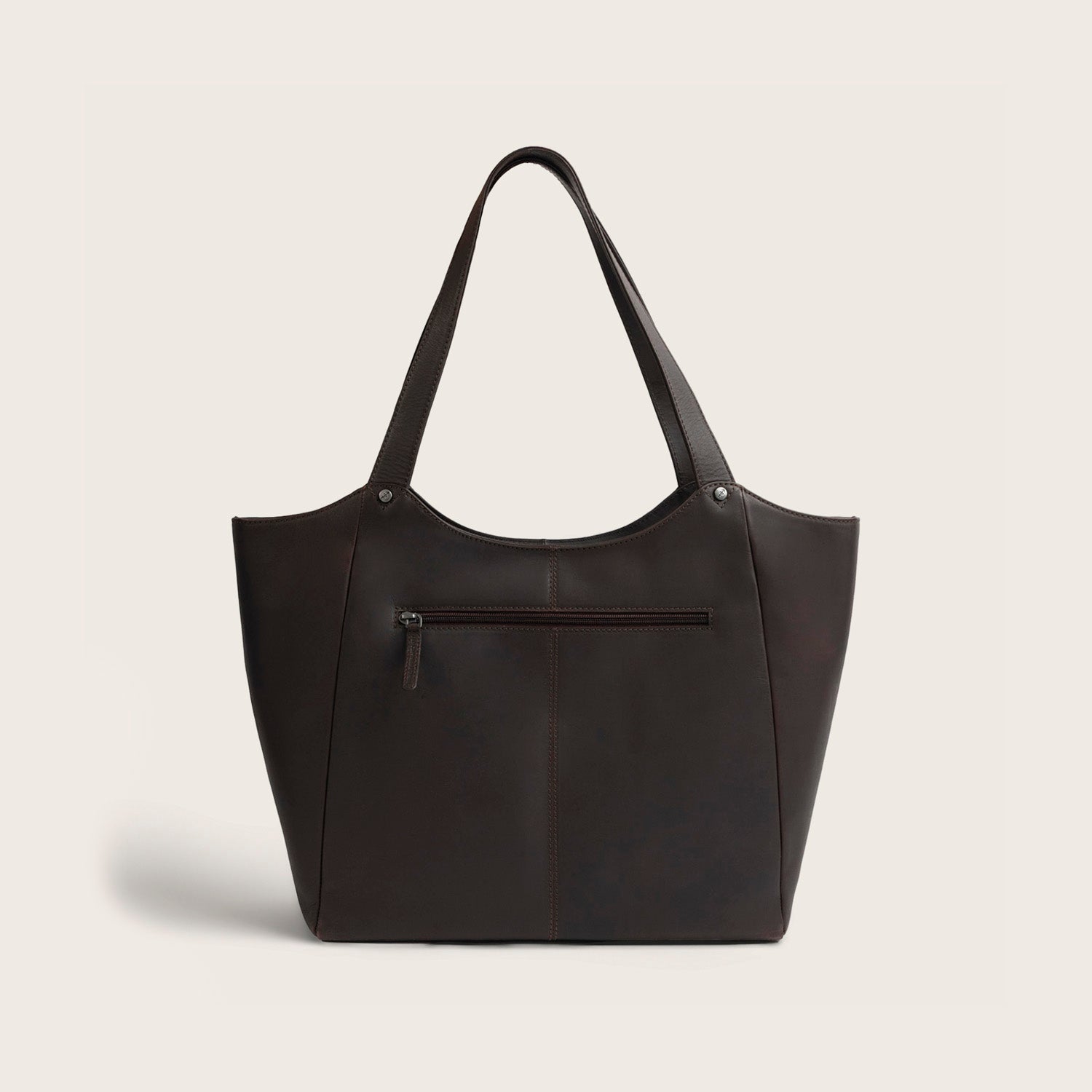 Sac Cabas en Cuir Marron Mireya