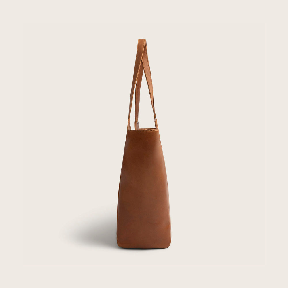 Sac Cabas en Cuir Cognac Mireya