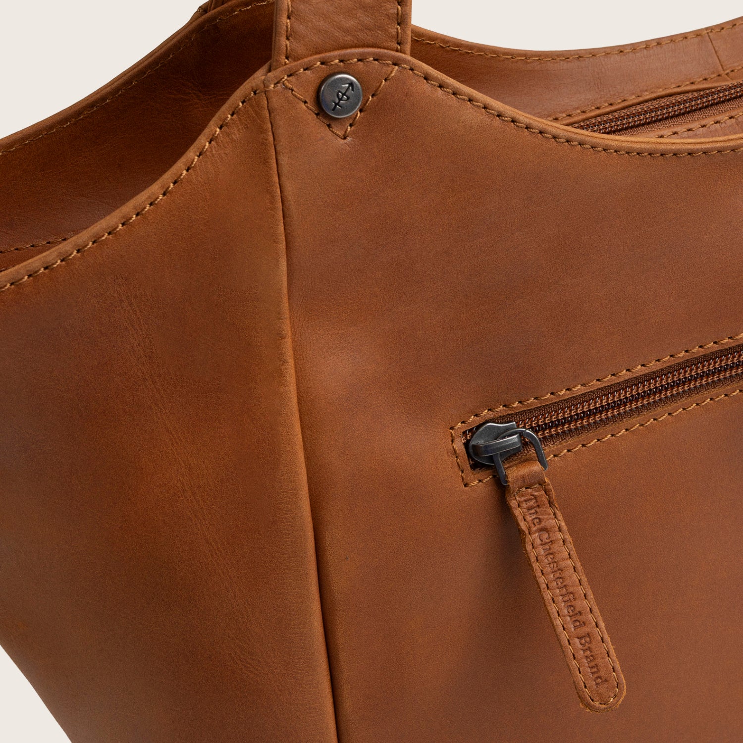 Sac Cabas en Cuir Cognac Mireya