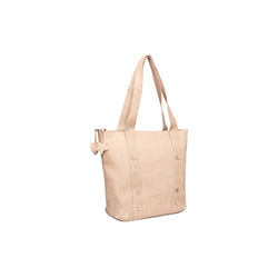Cabas en Cuir Beige Heatherly