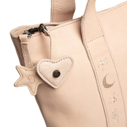 Cabas en Cuir Beige Heatherly