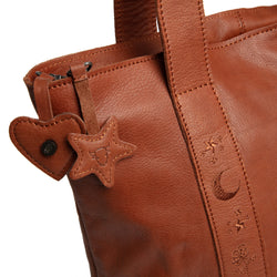 Cabas en Cuir Cognac Heatherly