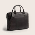 Leather Laptop Bag Brown Boston
