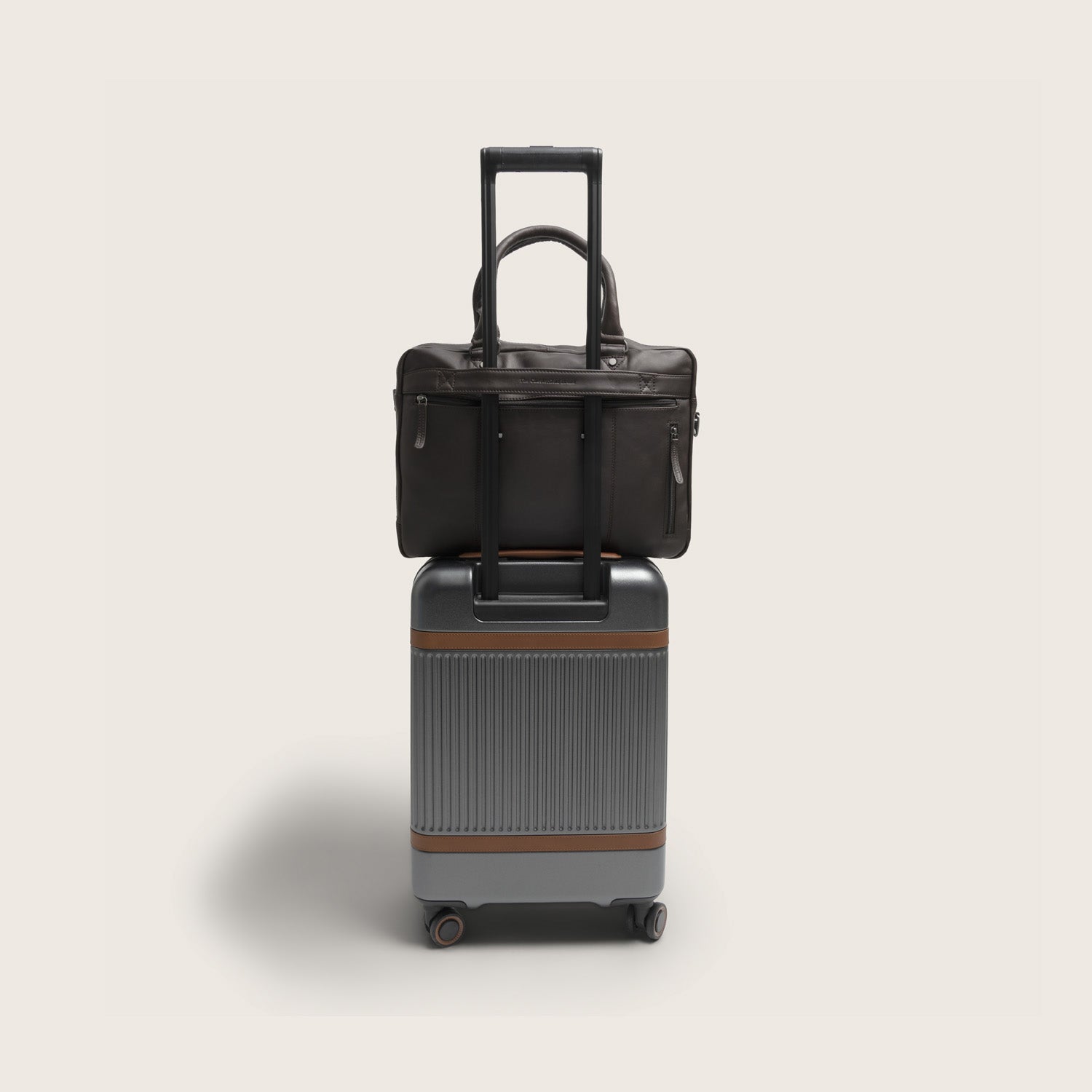 Leder Laptoptasche Braun Boston