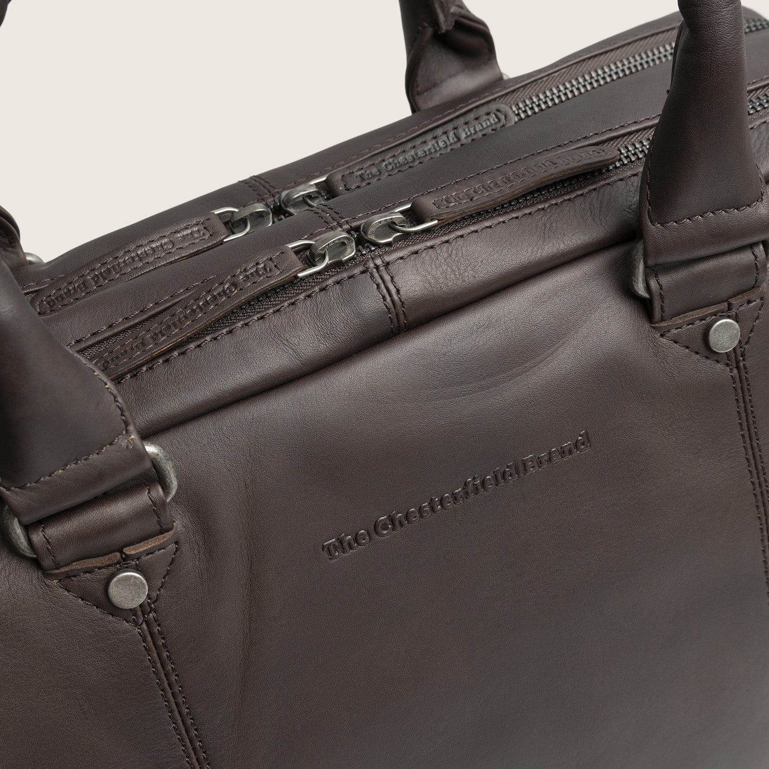 Leder Laptoptasche Braun Boston
