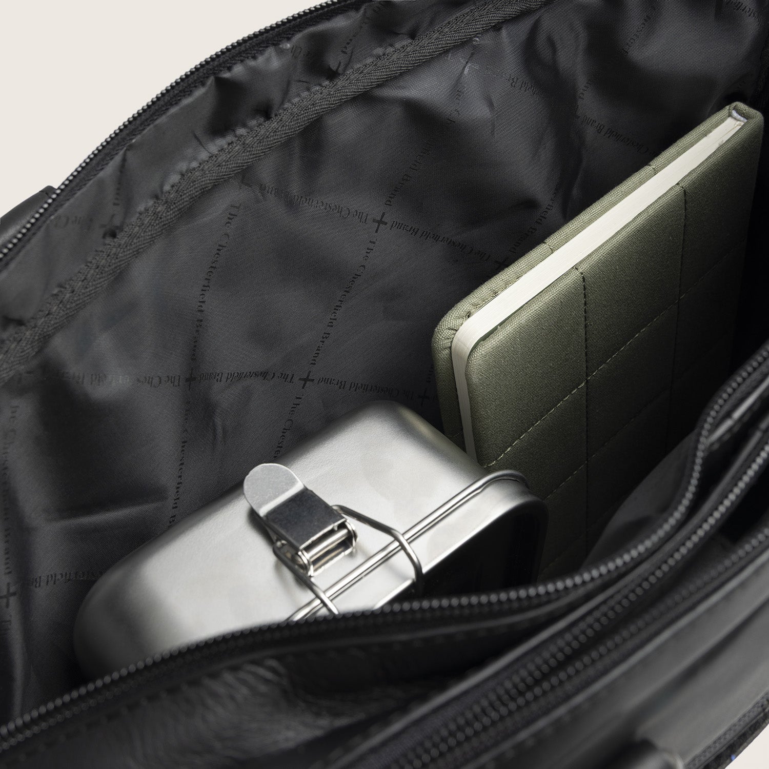 Leren Laptoptas Zwart Seth