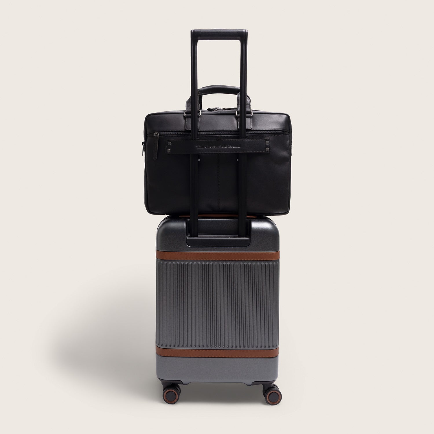 Leren Laptoptas Zwart Seth