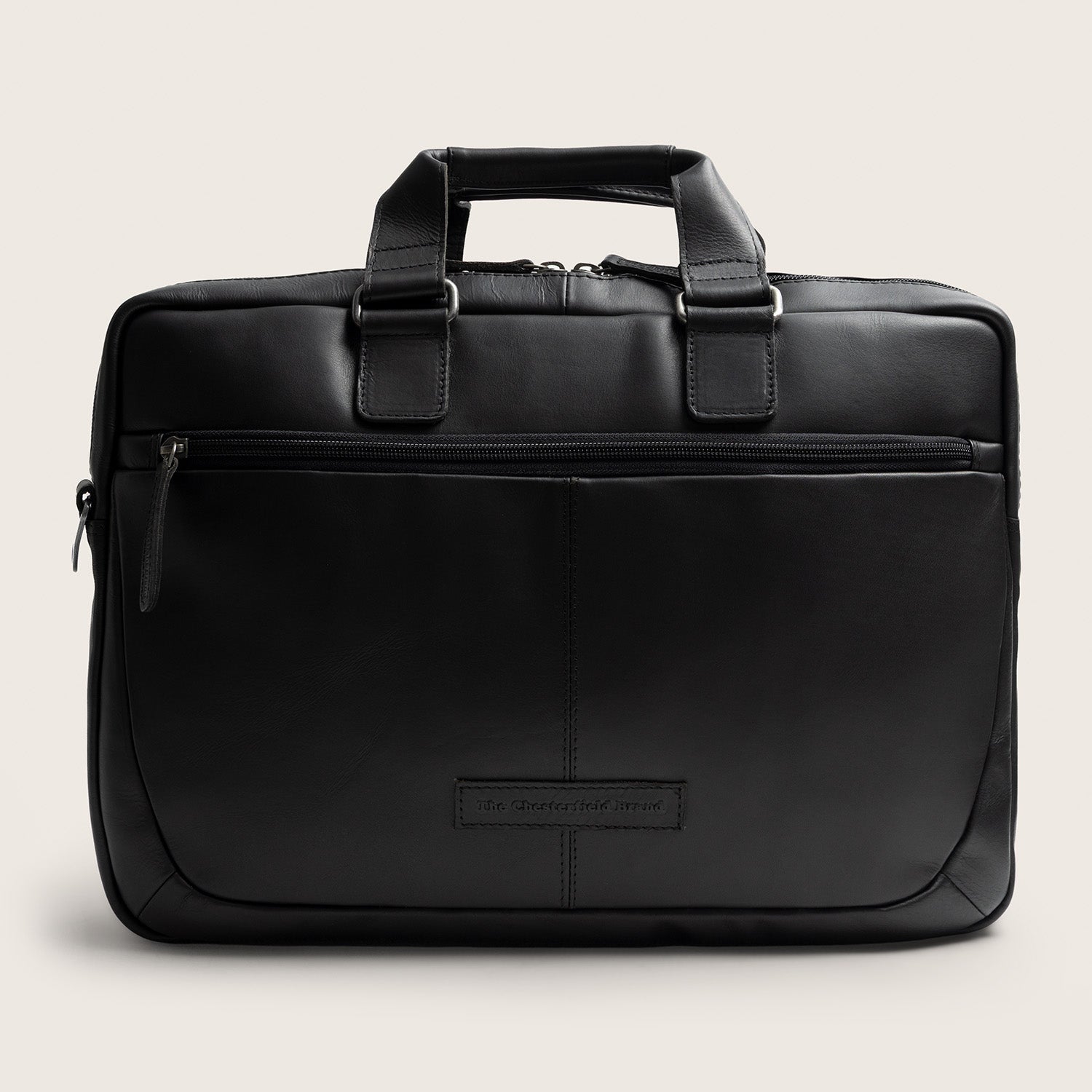 Leren Laptoptas Zwart Seth
