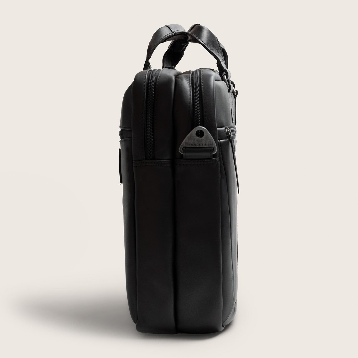 Leren Laptoptas Zwart Seth